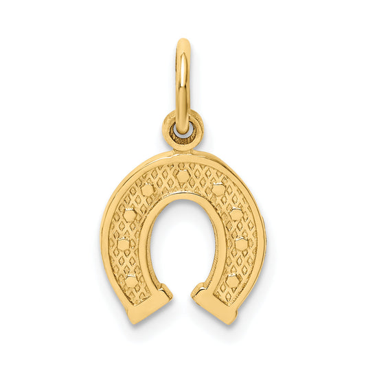 10K Yellow Gold Horseshoe Charm