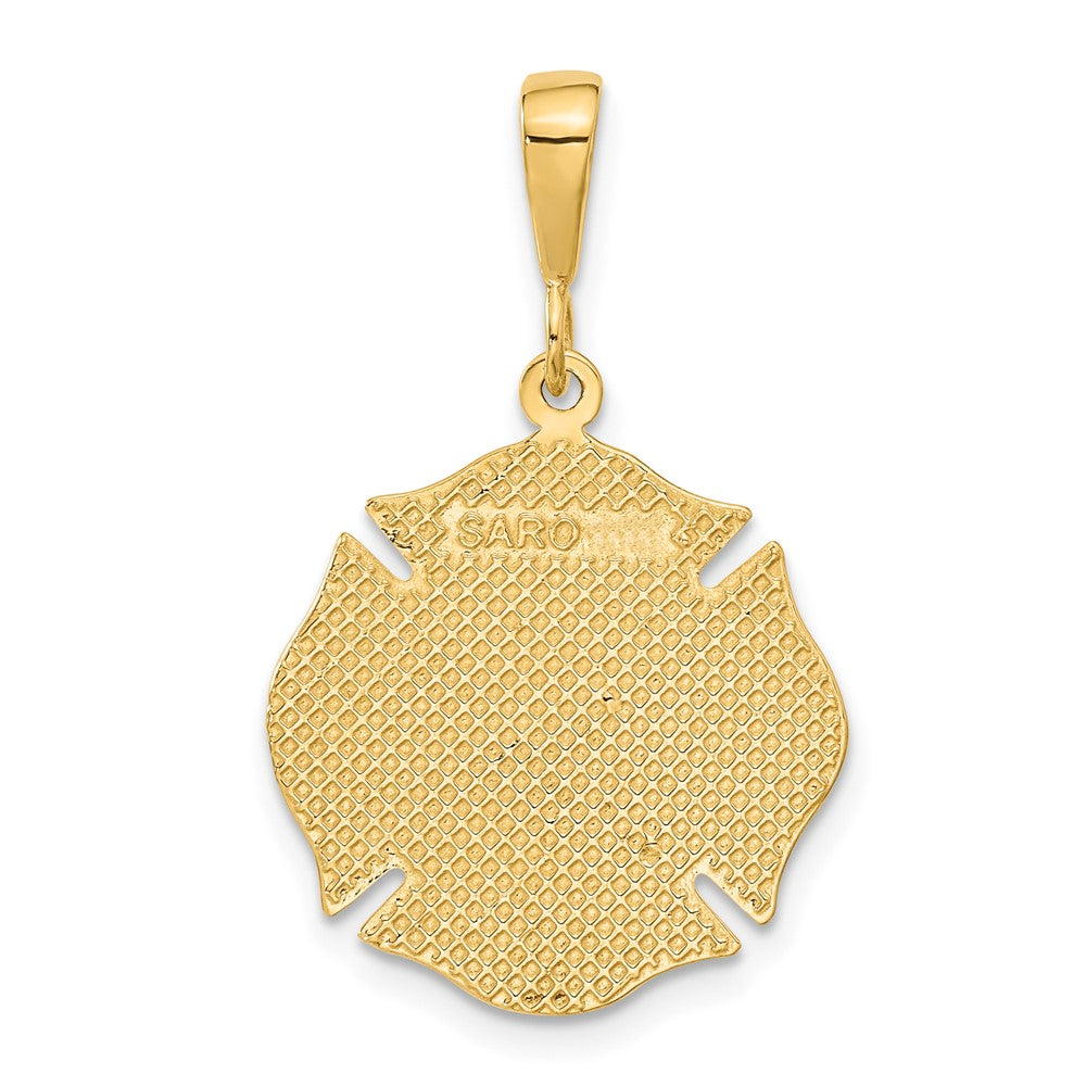 10K Yellow Gold Fire Rescue Pendant