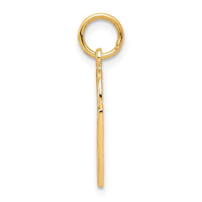 10k Yellow Gold Basketball Charm