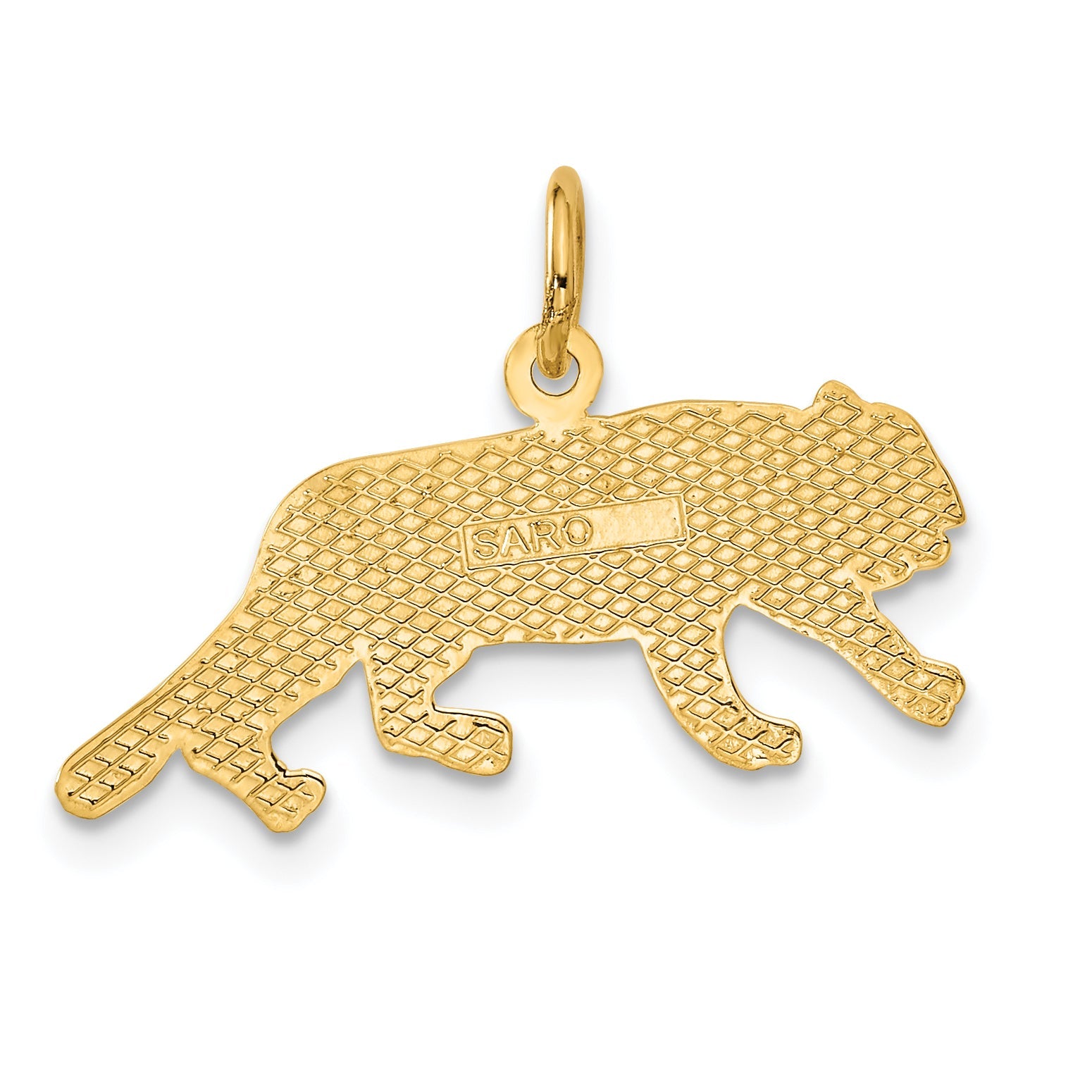 10K Yellow Gold Tiger Charm
