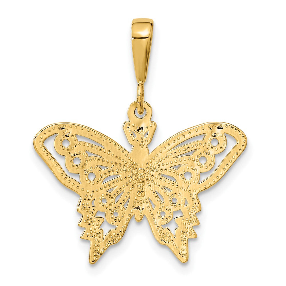 10K Yellow Gold Butterfly Charm