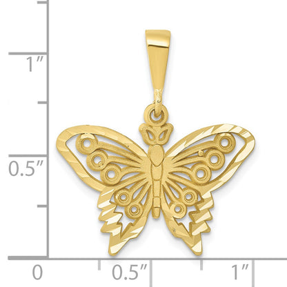 10K Yellow Gold Butterfly Charm