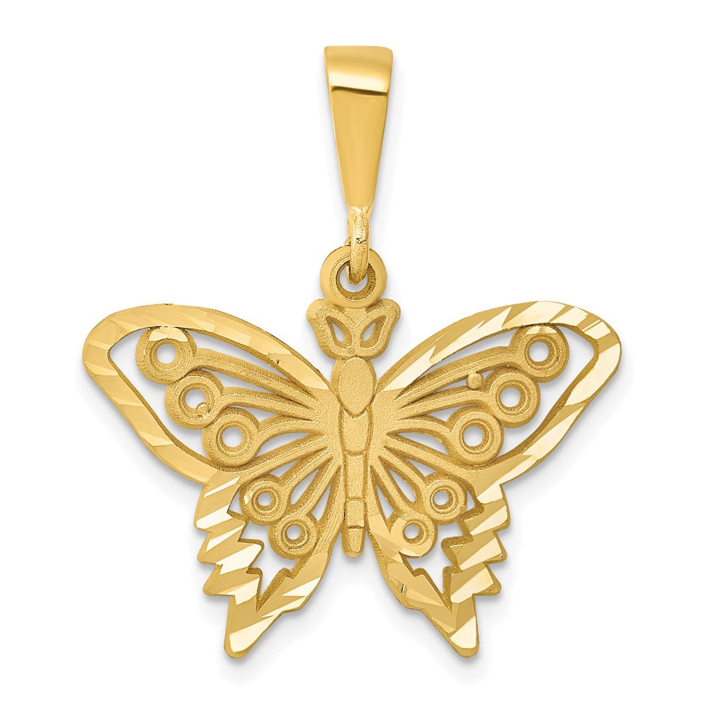 10K Yellow Gold Butterfly Charm