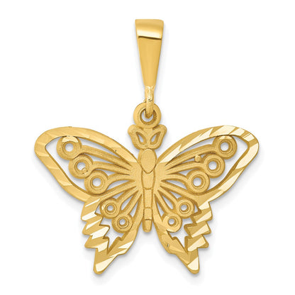 10K Yellow Gold Butterfly Charm