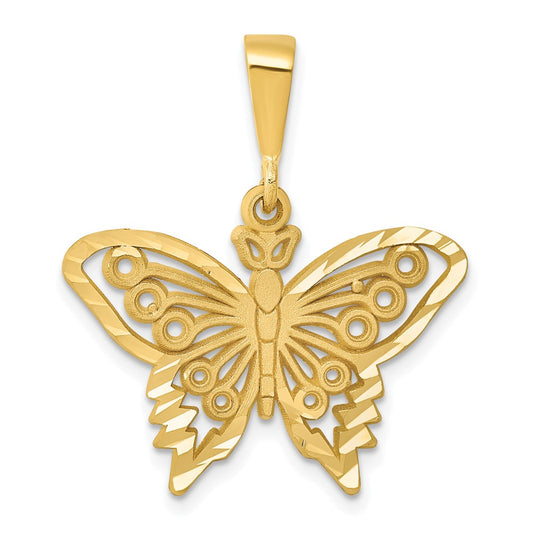 10K Yellow Gold Butterfly Charm
