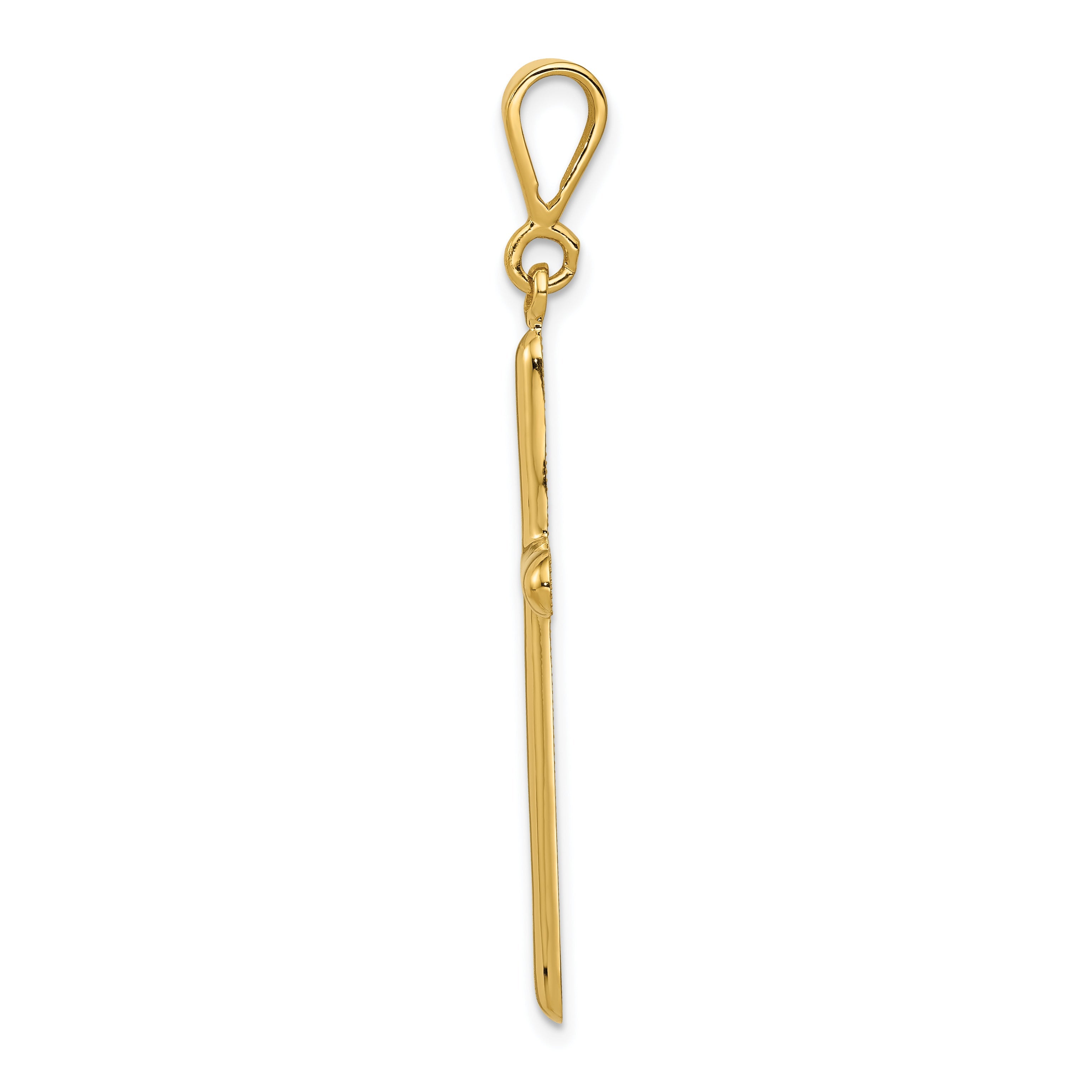 10K Yellow Gold Cross Pendant