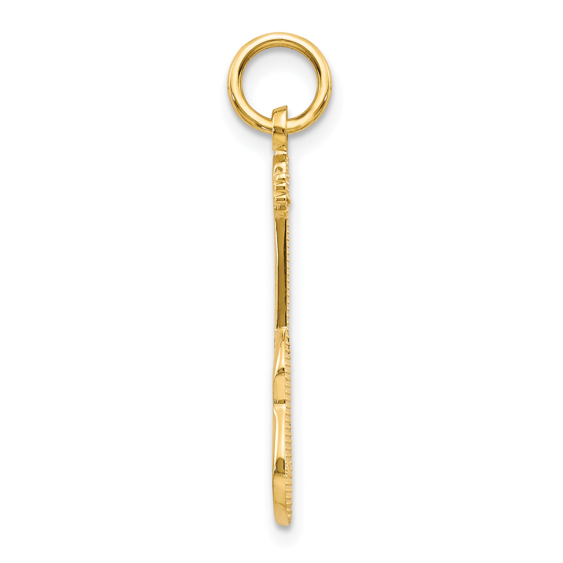10k Yellow Gold Guitar Charm