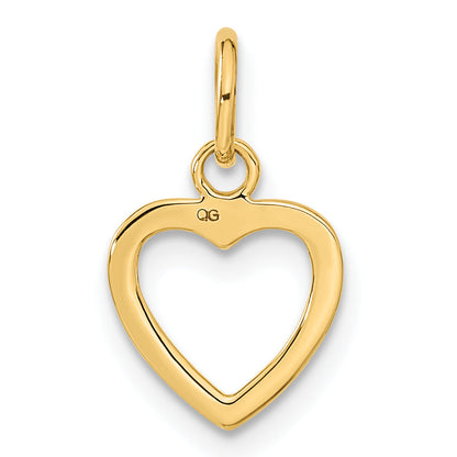 10K Yellow Gold 10K Polished Cut-Out Heart Pendant
