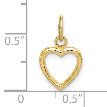 10K Yellow Gold 10K Polished Cut-Out Heart Pendant