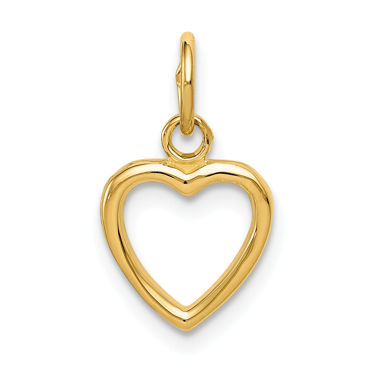 10K Yellow Gold 10K Polished Cut-Out Heart Pendant