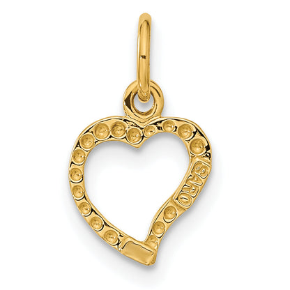 10K Yellow Gold 10K Polished Heart Pendant