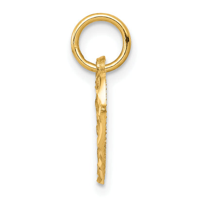 10k Yellow Gold Heart Charm