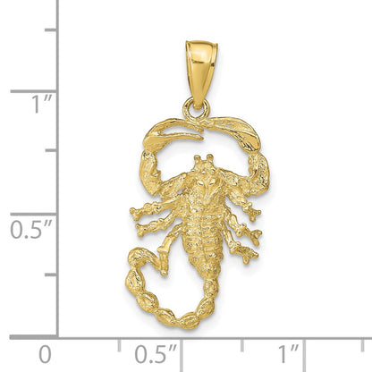 10K Yellow Gold Scorpion Charm