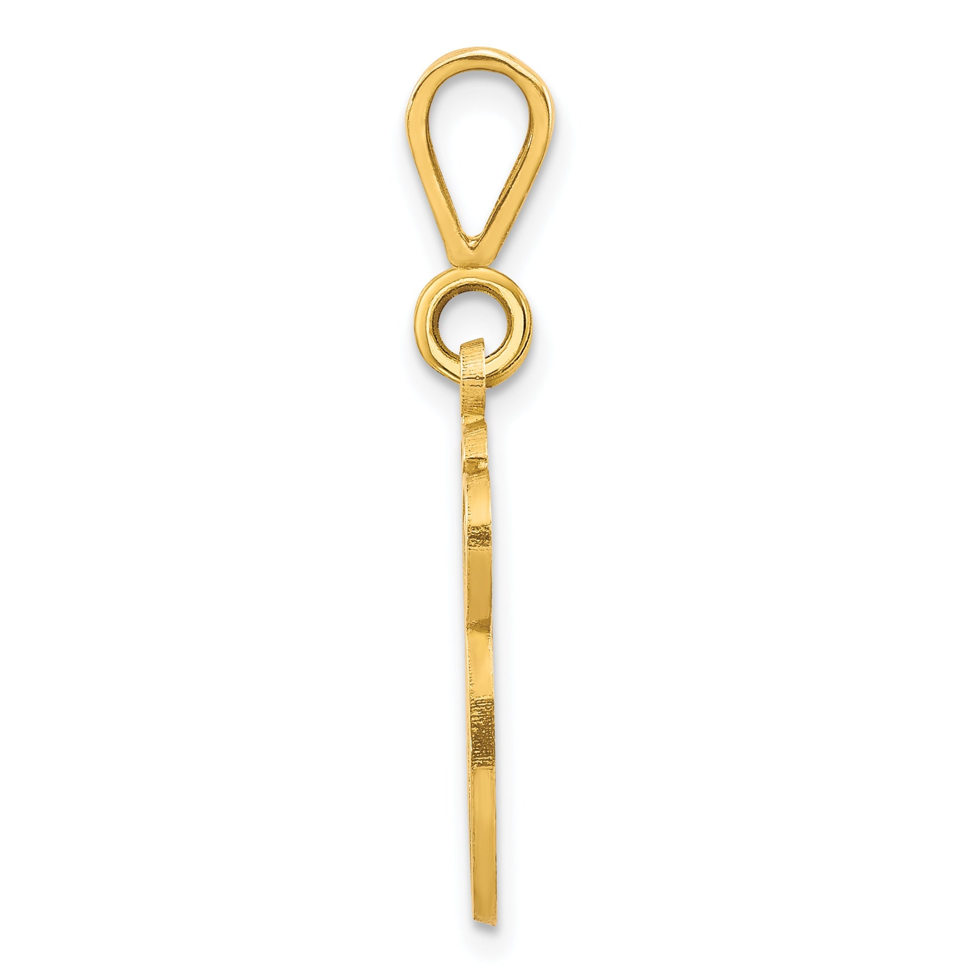 10k Yellow Gold Initial G Pendant
