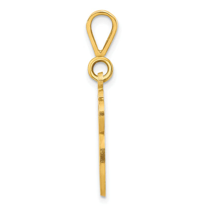 10k Yellow Gold Initial G Pendant