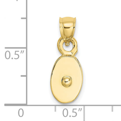 10K Yellow Gold 10K Polished 3-D Moveable Pulley Charm