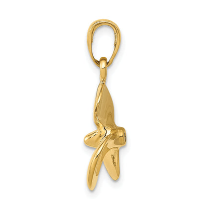 10K Yellow Gold 10K Polished 3-D Propeller Pendant
