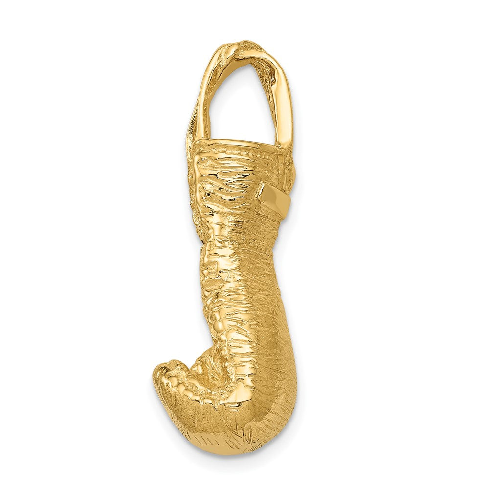 10K Yellow Gold 10K Hollow Polished 3-D Boxing Glove Pendant