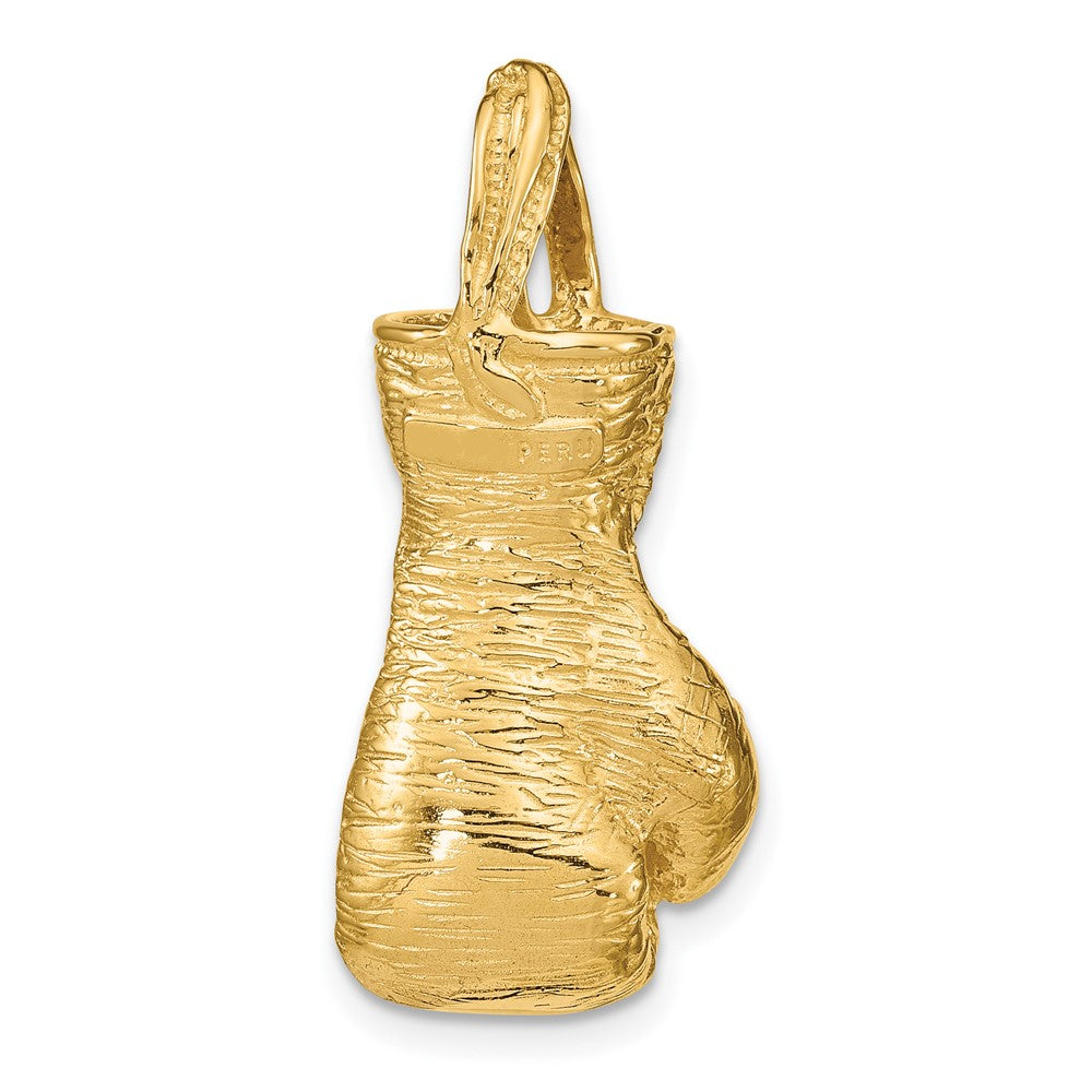 10K Yellow Gold 10K Hollow Polished 3-D Boxing Glove Pendant