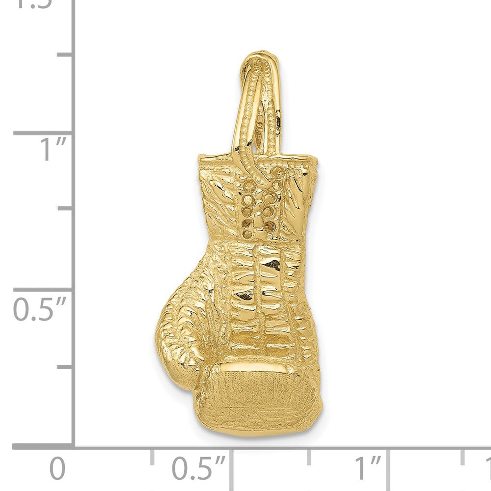 10K Yellow Gold 10K Hollow Polished 3-D Boxing Glove Pendant
