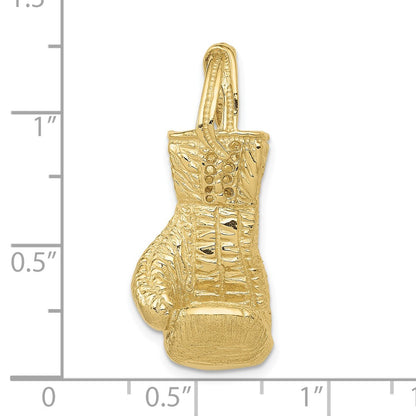 10K Yellow Gold 10K Hollow Polished 3-D Boxing Glove Pendant