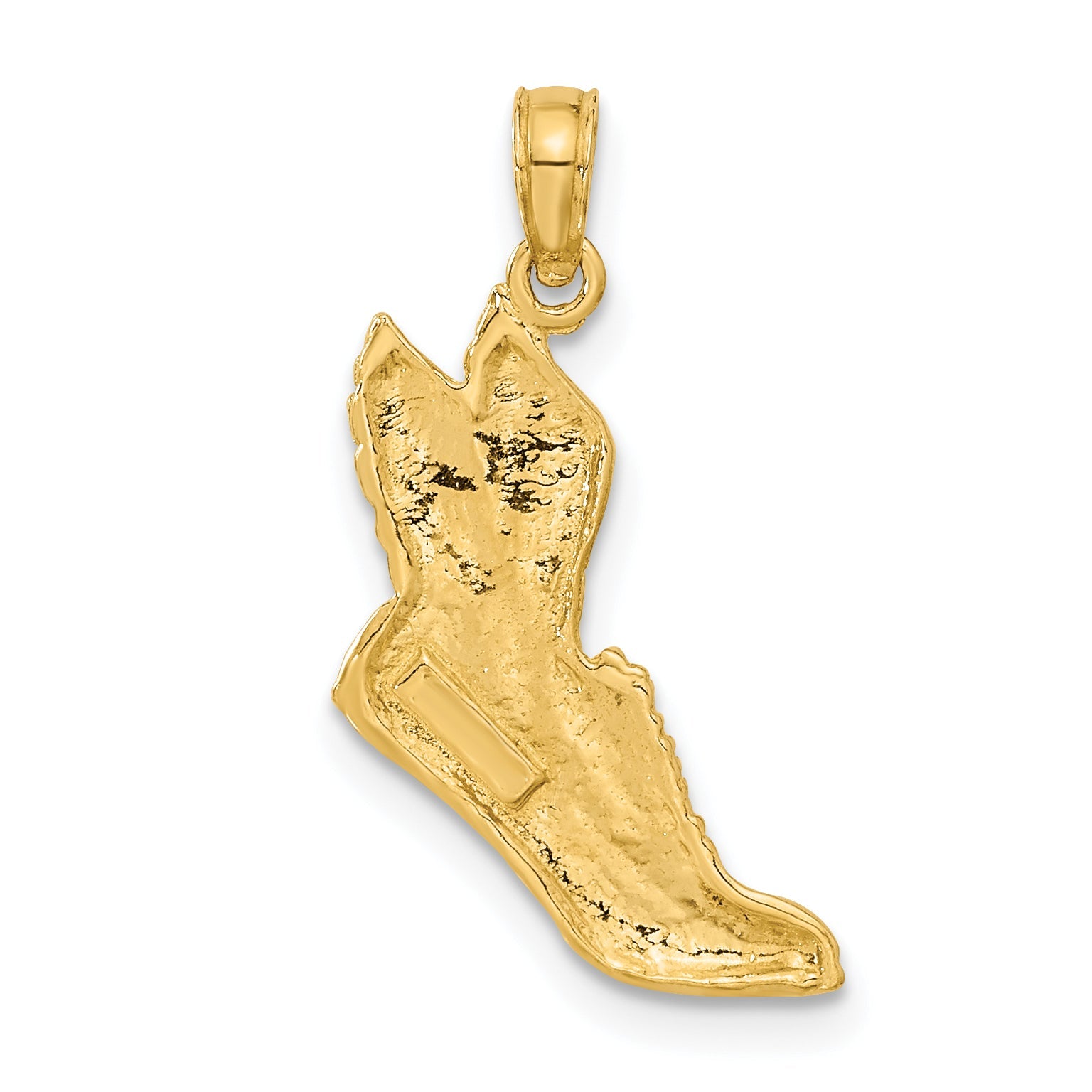 10K Yellow Gold 10K Polished Running Shoe Pendant