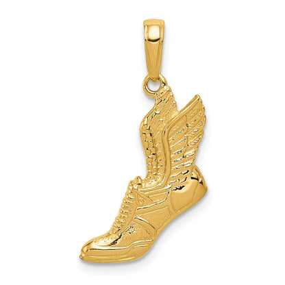 10K Yellow Gold 10K Polished Running Shoe Pendant