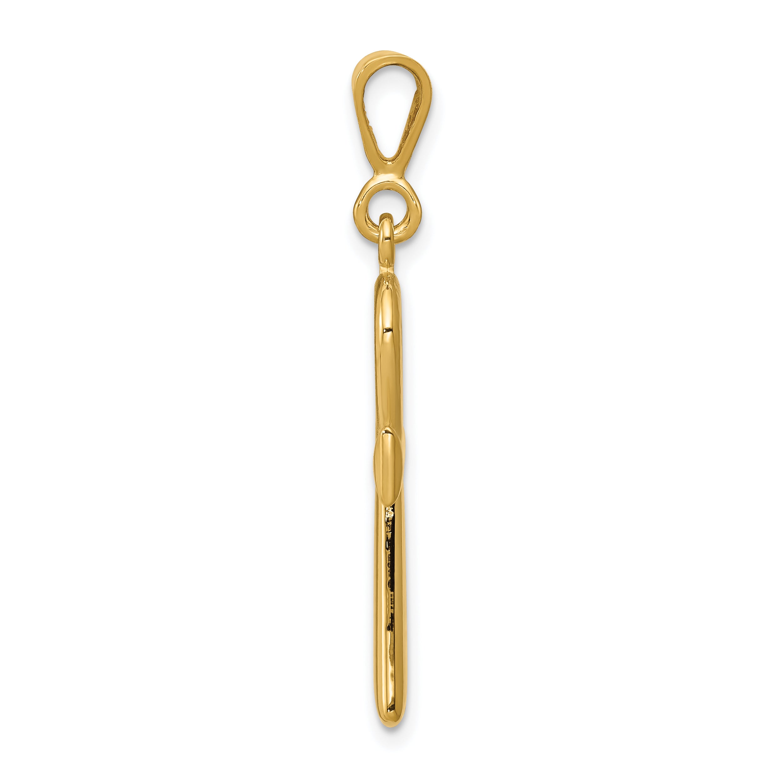 10K Yellow Gold Egyptian Ankh Cross Pendant
