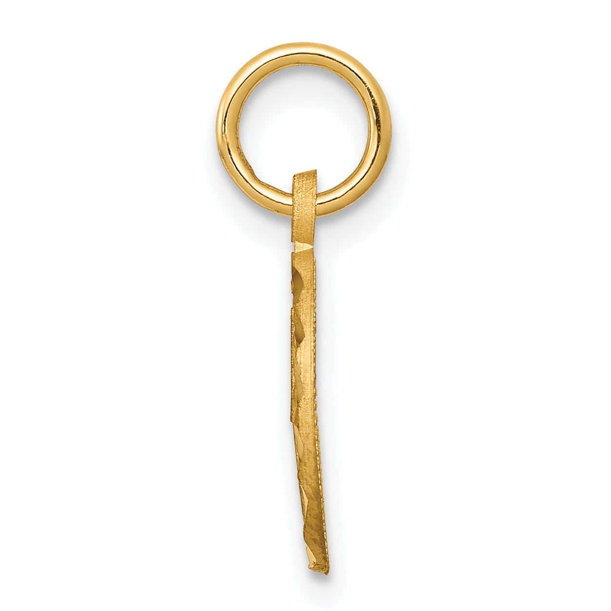 10k Yellow Gold Polished Border Small Cut-out Heart Pendant