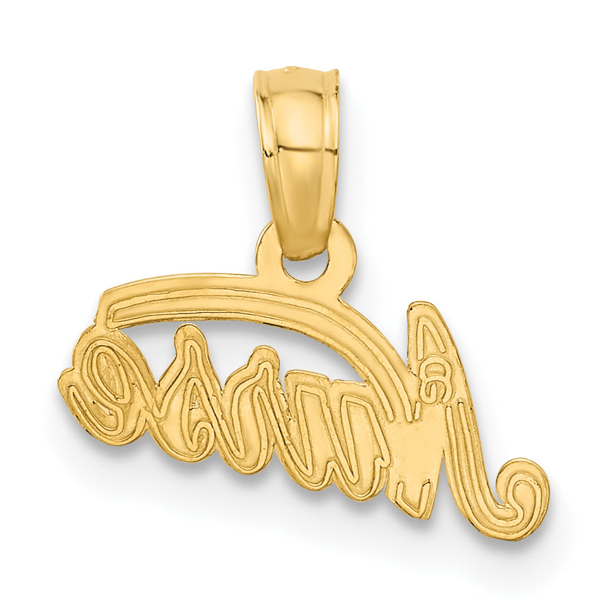 10K Yellow Gold 10K Nurse Pendant
