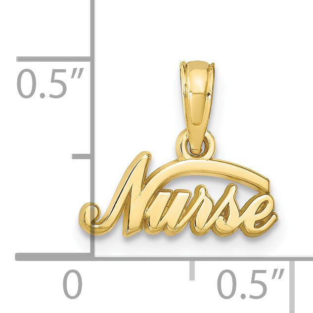 10K Yellow Gold 10K Nurse Pendant