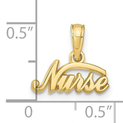 10K Yellow Gold 10K Nurse Pendant