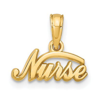 10K Yellow Gold 10K Nurse Pendant