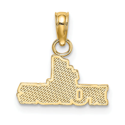 10K Yellow Gold 10K #1 Nurse Pendant