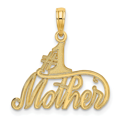 10K Yellow Gold 10K #1 Mother Pendant