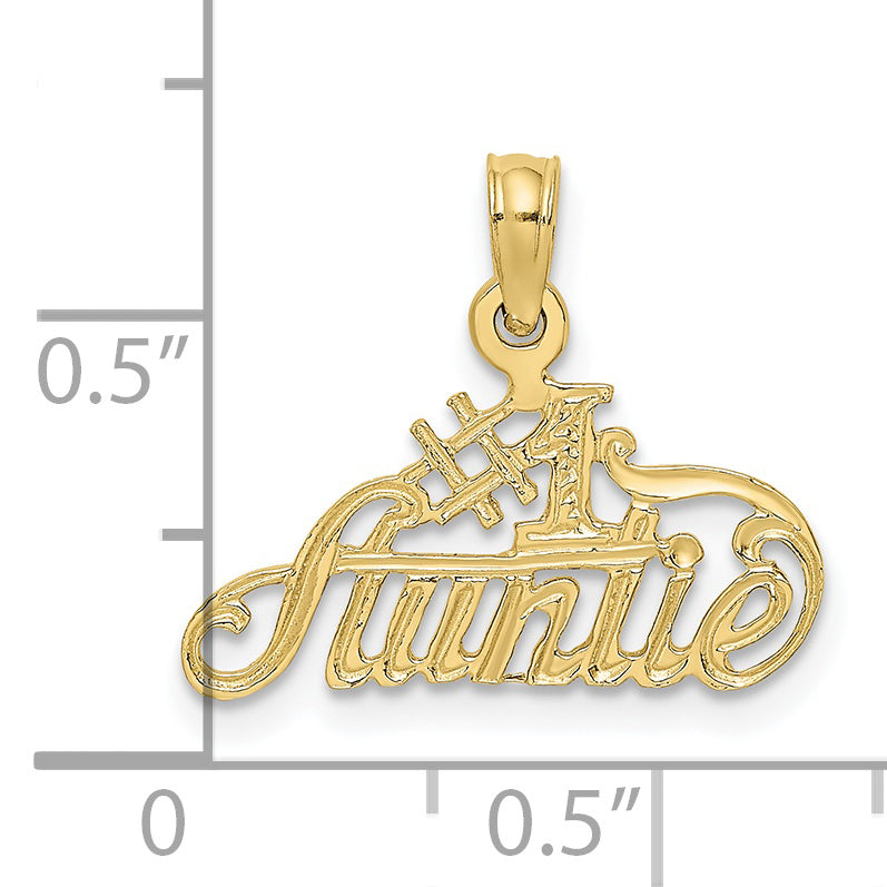 10K Yellow Gold #1 Auntie Charm