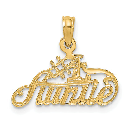 10K Yellow Gold #1 Auntie Charm