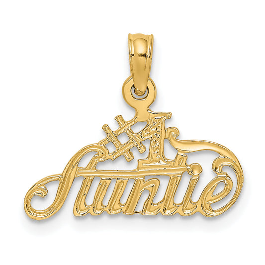10K Yellow Gold #1 Auntie Charm