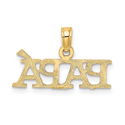 10K Yellow Gold Papa Charm
