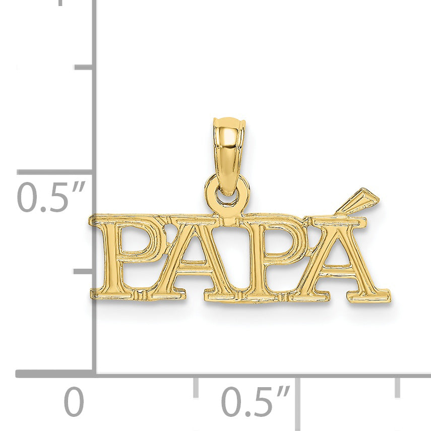 10K Yellow Gold Papa Charm
