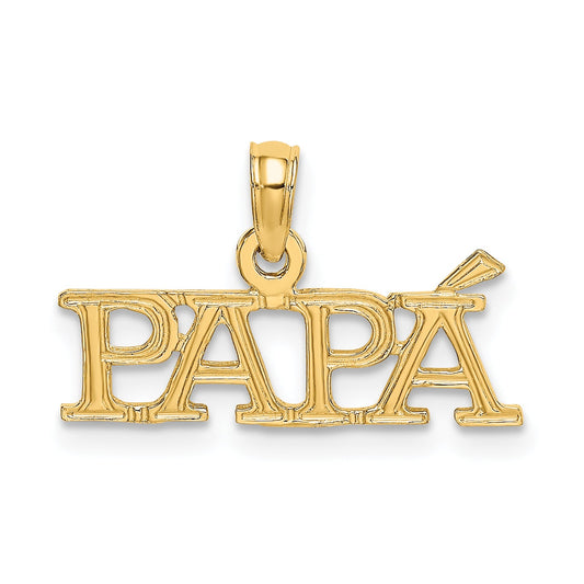 10K Yellow Gold Papa Charm