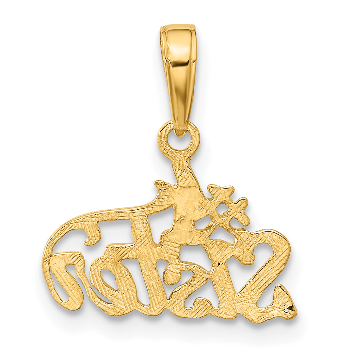 10K Yellow Gold #1 Sister Pendant
