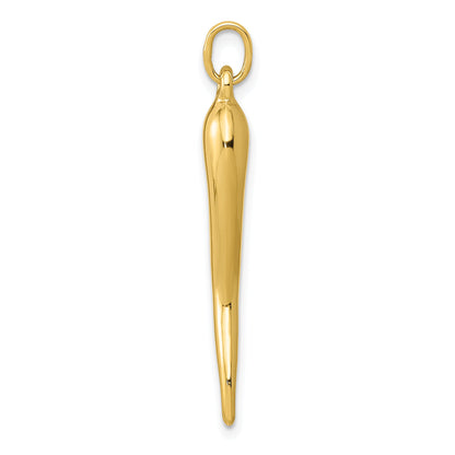10K Yellow Gold Italian Horn Charm