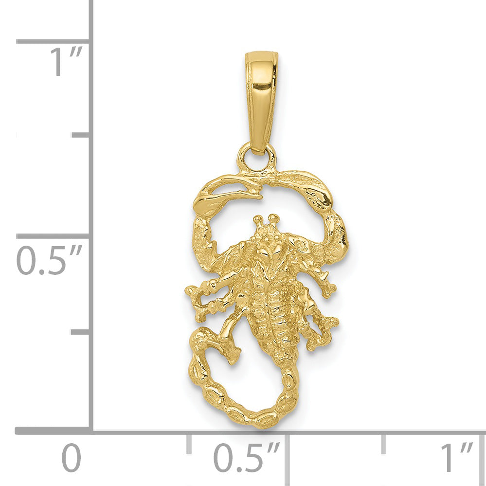 10K Yellow Gold Scorpion Charm