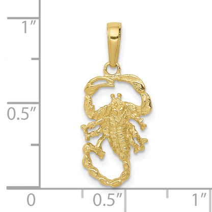 10K Yellow Gold Scorpion Charm