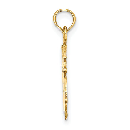 10K Yellow Gold 10K Polished Snowman Pendant