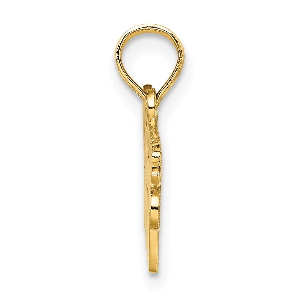 10K Yellow Gold Police Officer'S Mom Charm