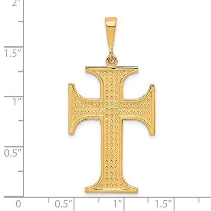 10K Yellow Gold Cross Charm