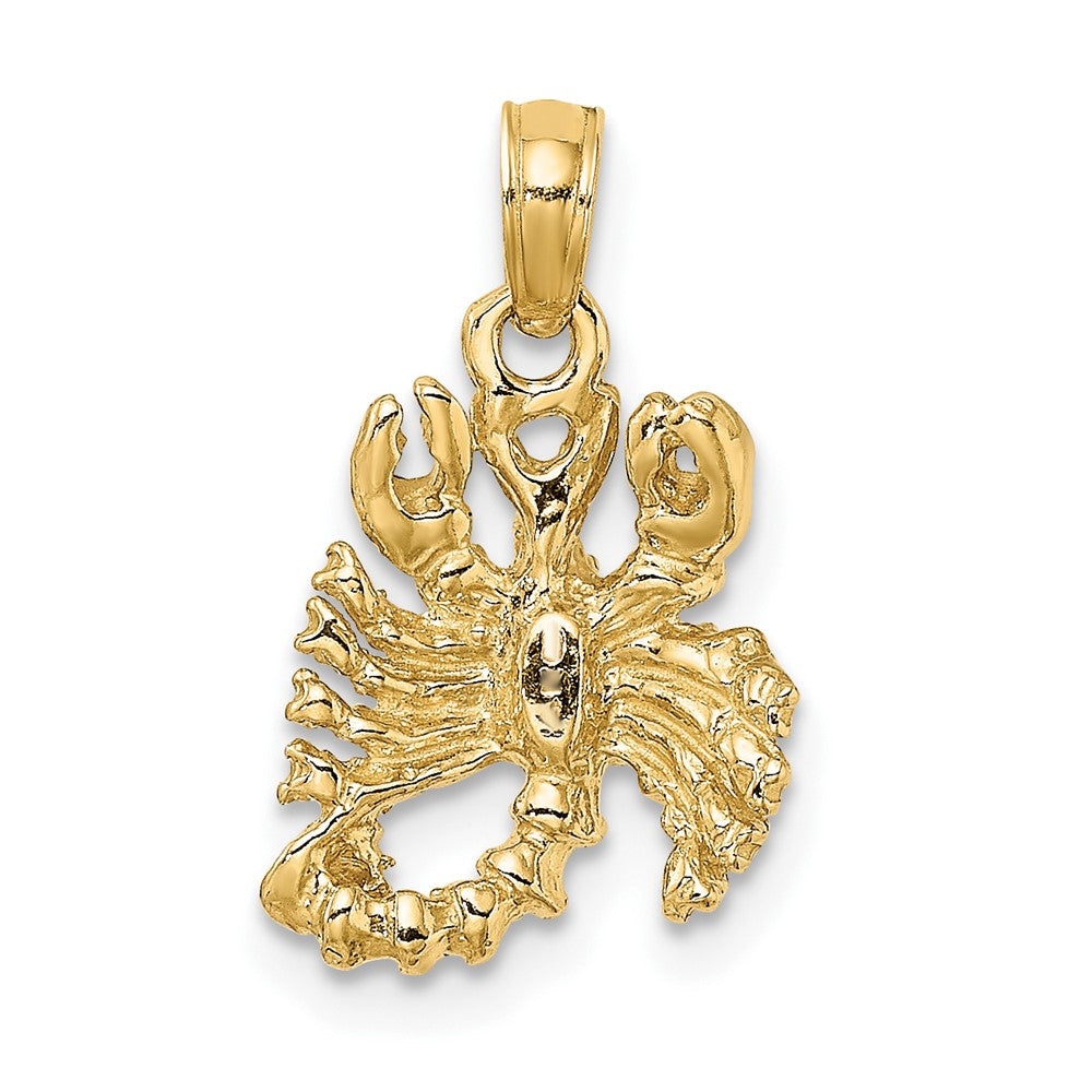 10K Yellow Gold 10K 3-D Scorpio Zodiac Pendant