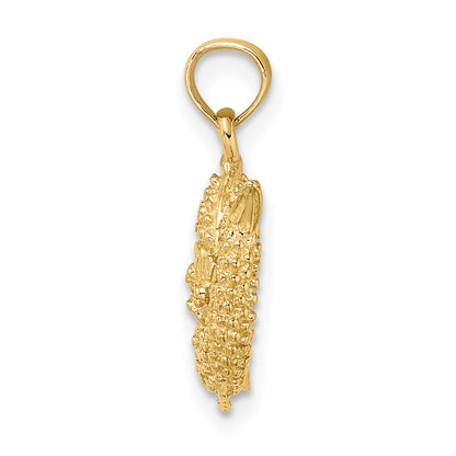 10K Yellow Gold 10K 3-D Pisces Zodiac Pendant